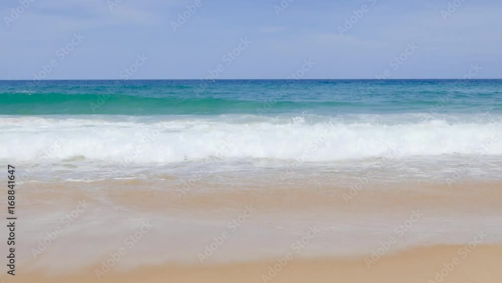 Waves of the sea, beautiful beaches, crystal clear water and the sky are at Karon beach. Phuket, Thailand country. Waves of the sea, beautiful beaches, crystal clear water and the sky are at Karon beach. Phuket, Thailand country.