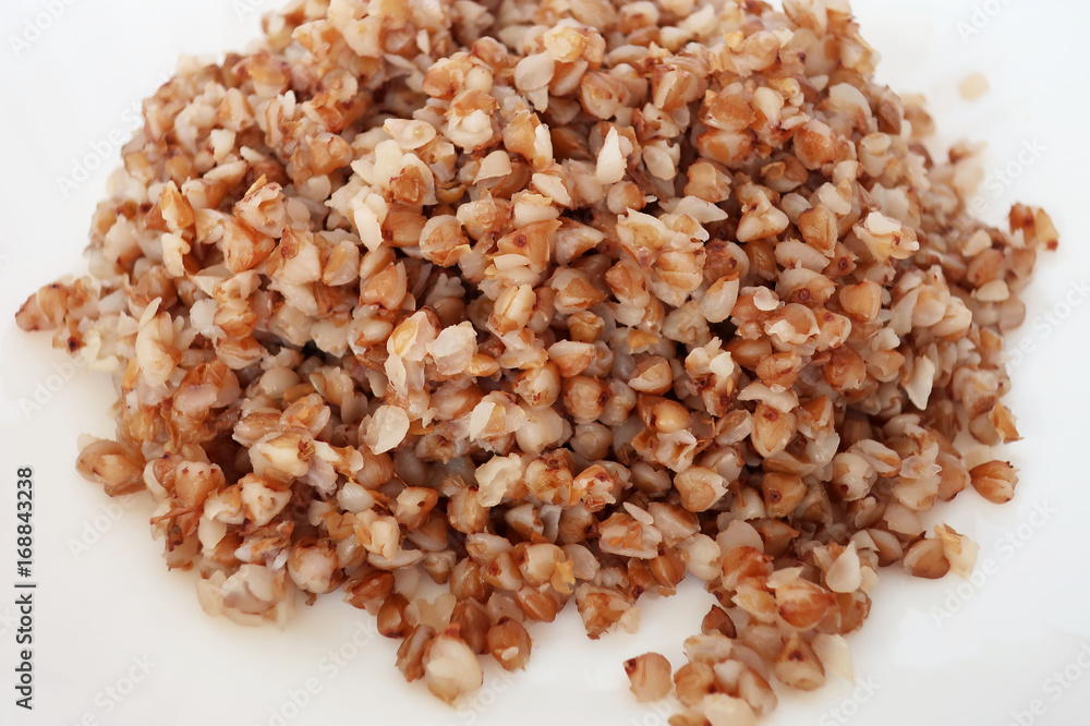 Buckwheat on a plate Buckwheat on a plate