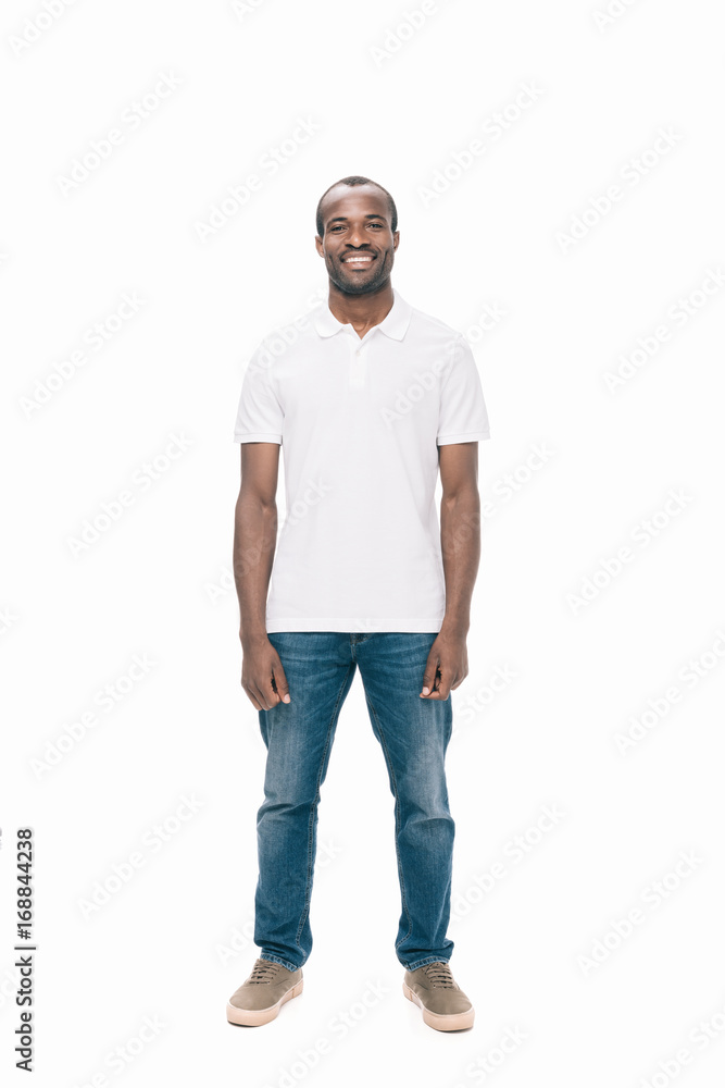 Fototapeta premium smiling african american man