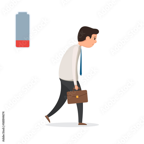 Sad tired businessman