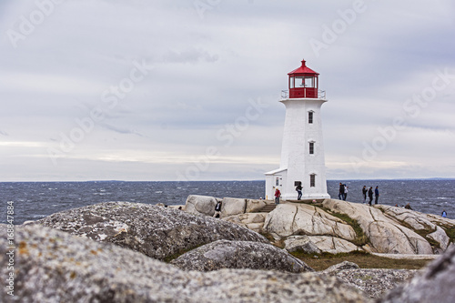 Leuchtturm von Peggy´s Cove bei Halifax in Kanada.