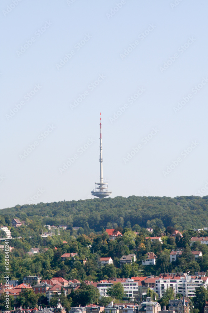 Obraz premium Stadt Stuttgart Turm