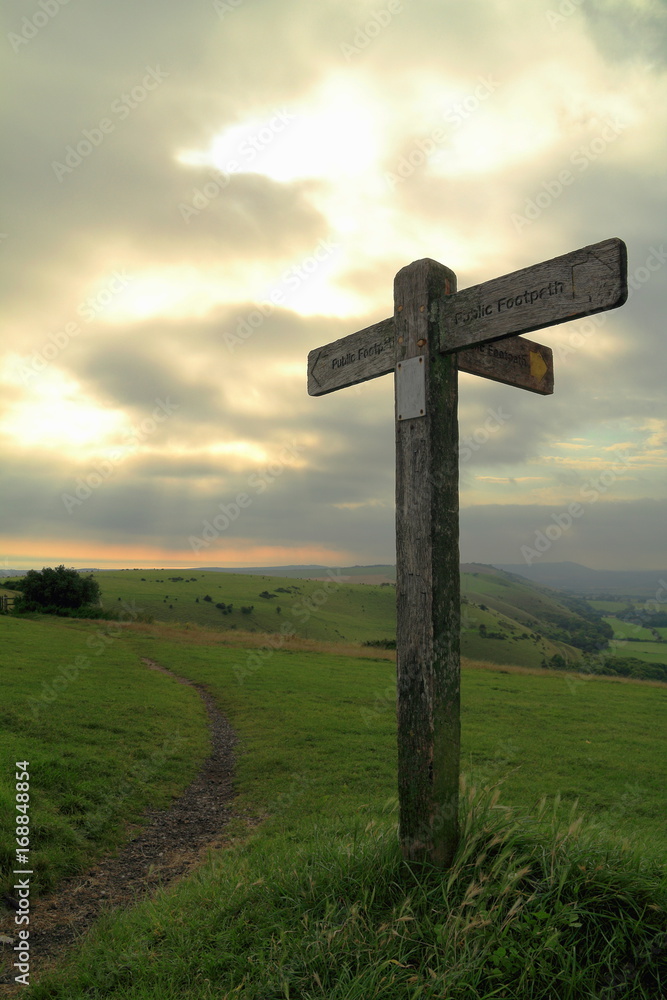 Footpath sign Footpath sign