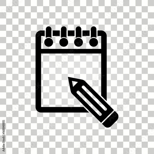 Notepad vector icon.