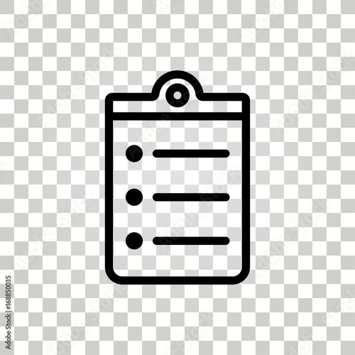 Clipboard vector icon.
