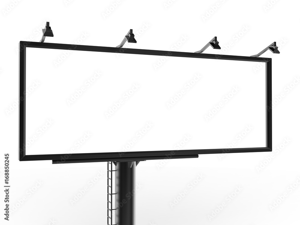 Billboard blank white for outdoor advertising poster or blank billboard advertisement mock up template can be used for display your products or promotion.size 14'x48'. Billboard blank white for outdoor advertising poster or blank billboard advertisement mock up template can be used for display your products or promotion.size 14'x48'.