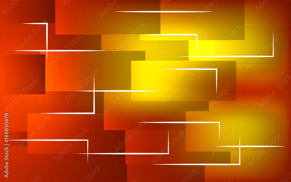 Abstract background with red and yellow squares