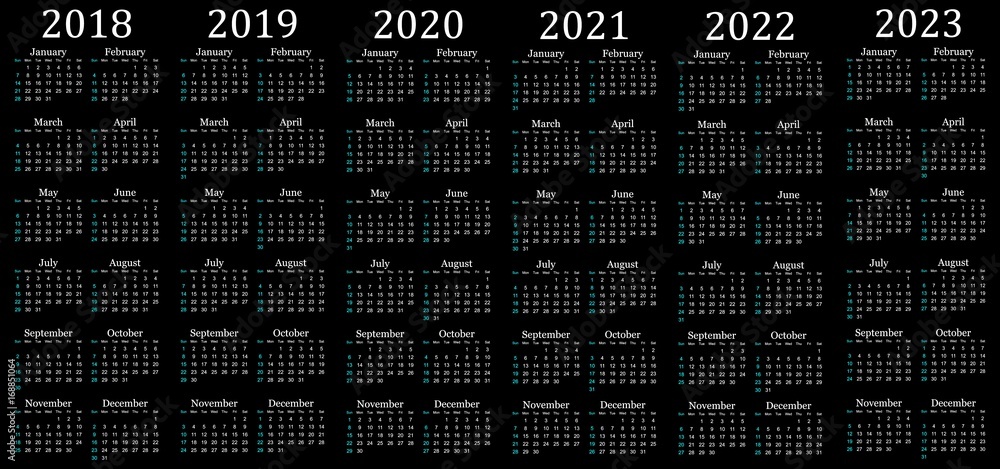 Lịch sáu năm, trải dài từ năm 2020 đến năm 2025, mang đến cho bạn dự báo chi tiết về thời gian và sự kiện trong tương lai. Hãy xem qua hình ảnh để chuẩn bị cho những kế hoạch lớn hay chỉ đơn giản là để cập nhật những thông tin mới nhất về một ngày đặc biệt của bạn.
