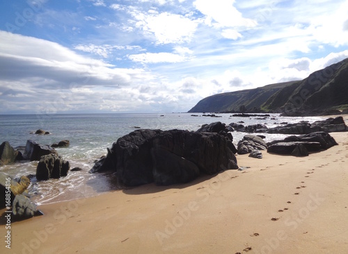 Large rocks on shore