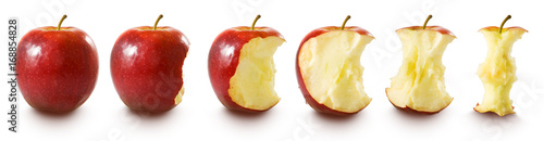 Isolated image of  red apple on white background