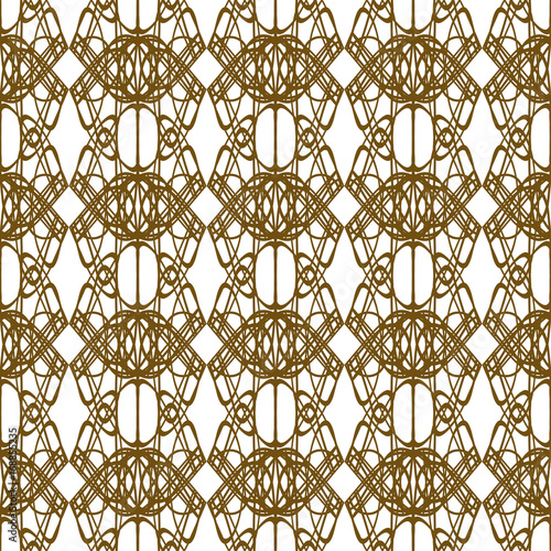 Seamless abstract ornament olive on white background. Elegant vector pattern illustration for invitations, banknotes, diplomas, certificates, tickets and other papers security or wrapping design 