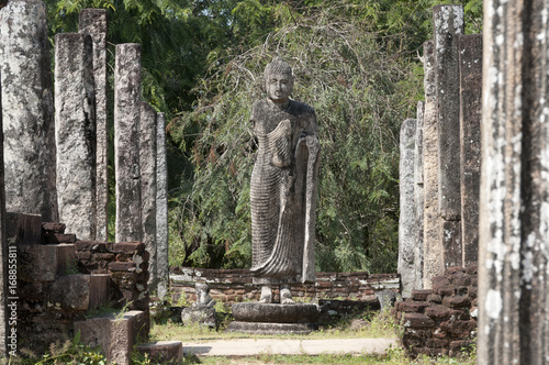 Archeological site of Polonnaruwa in Sri Lanka