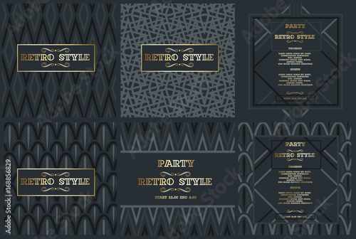 Vector frame for text Modern Art graphics for hipsters. dynamic 3