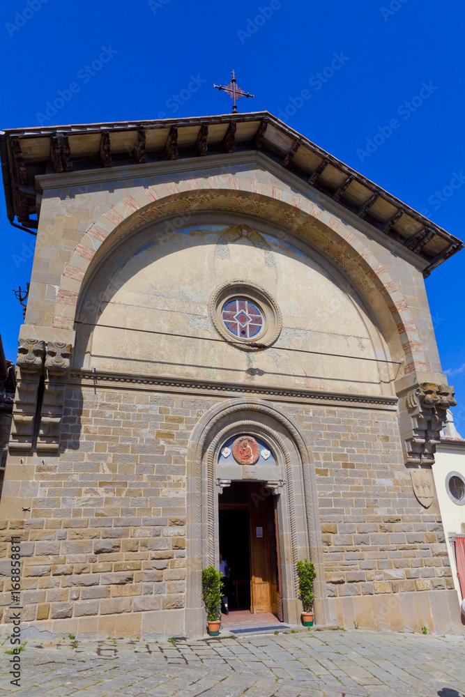 Toskana-Impressionen, Radda im Chianti-Gebiet, Pfarrhaus von Sankt Nikolaus