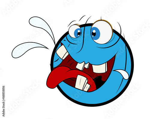 Greedy Cartoon Face Expression