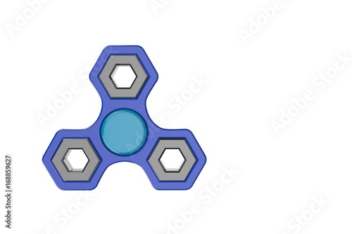 Hand fidget spinner. Isolat...