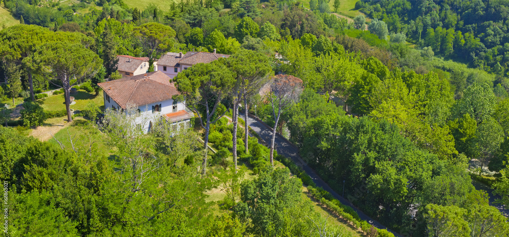 Toskana-Panorama, im Chianti-Gebiet Toskana-Panorama, im Chianti-Gebiet