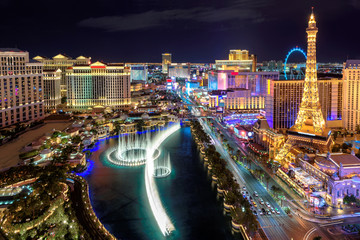 Fototapete Nordamerika Las Vegas Strip, Luftbild  © lucky-photo