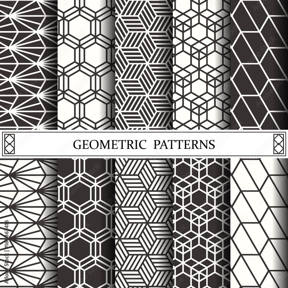 hexagon geometric vector pattern,pattern fills, web page, background, surface and textures