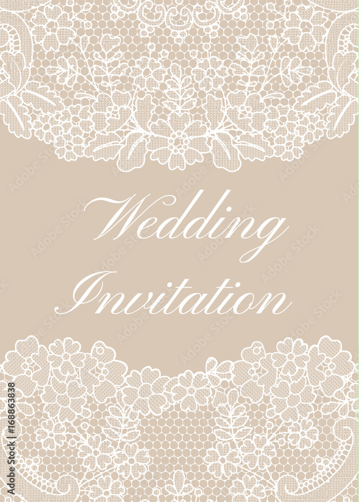 Wedding invitation template