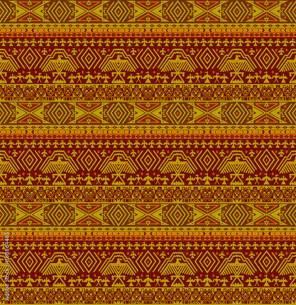 Tribal ethno seamless background Tribal ethno seamless background