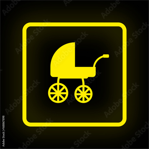 Neon Button App - Kinderwagen