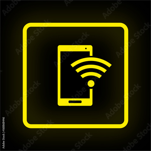 Neon Button App - Smartphone Empfang