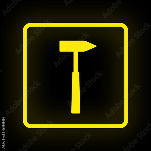 Neon Button App - Hammer