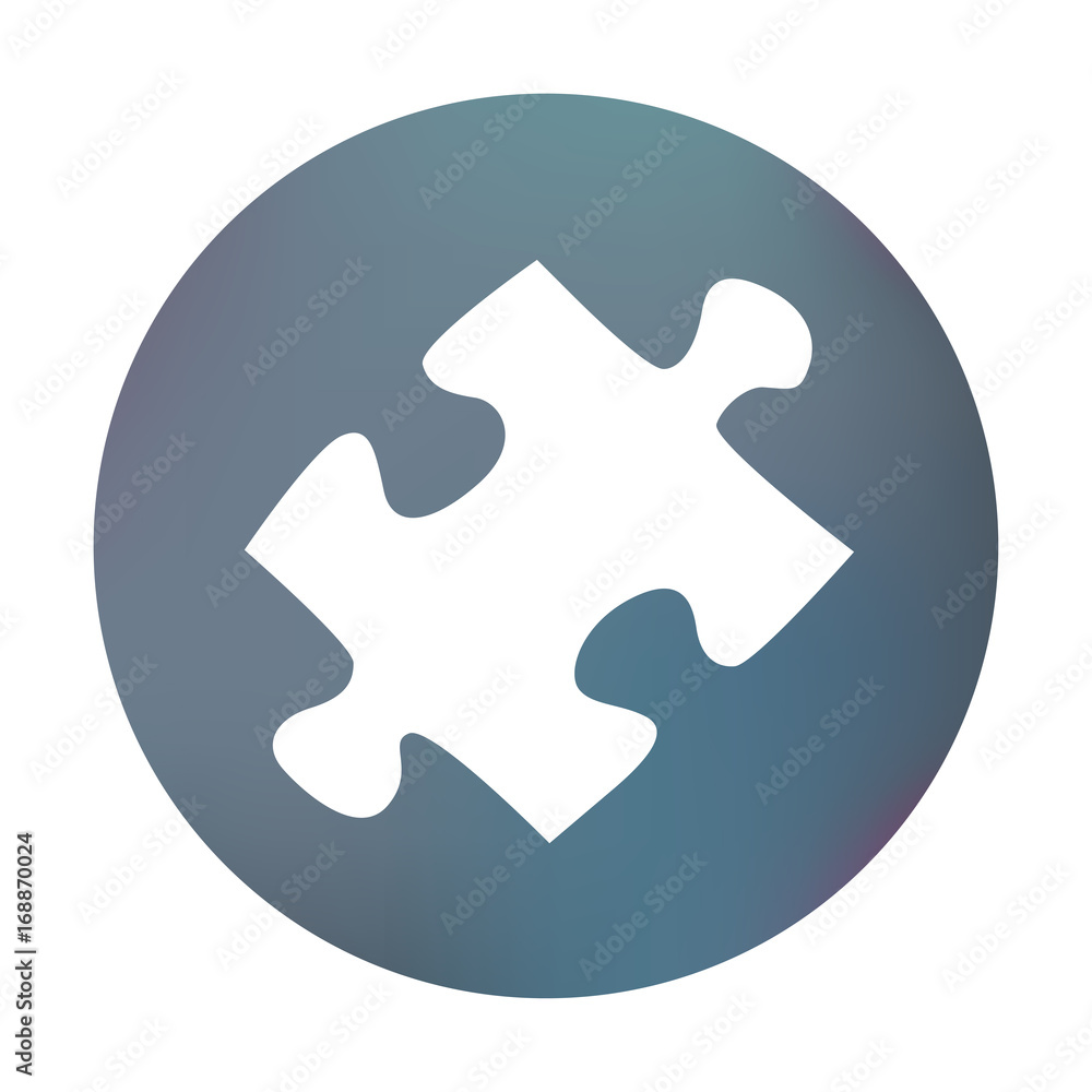 Farbiger Button - schräges Puzzleteil Farbiger Button - schräges Puzzleteil
