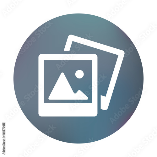 Farbiger Button - Galerie-Symbol