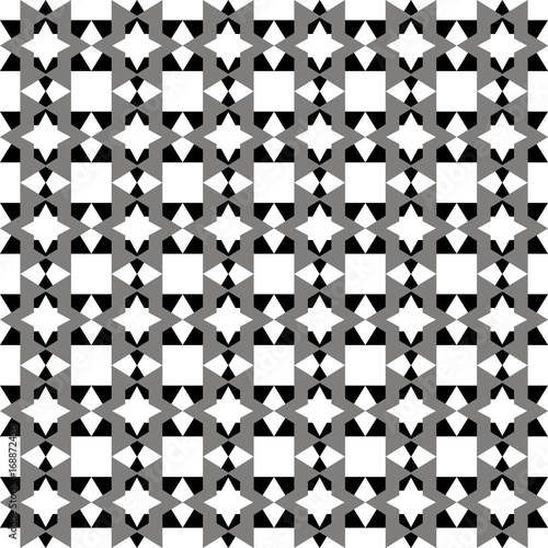 Vector modern geometry pattern hexagon  abstract geometric background  trendy print  monochrome retro texture  hipster fashion design