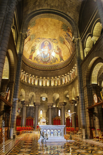 Interior of Saint Nicholas Cathedral in Monaco-Ville, Monaco.