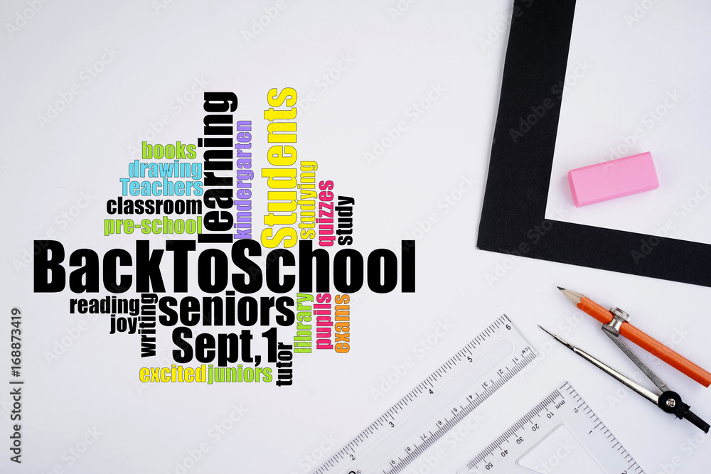 Back to School concept. Top view or flat lay. Back to School concept. Top view or flat lay.