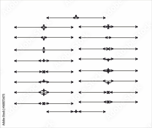 Decorative separator line set