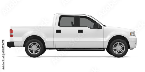 Pickup Truck Isolated photo