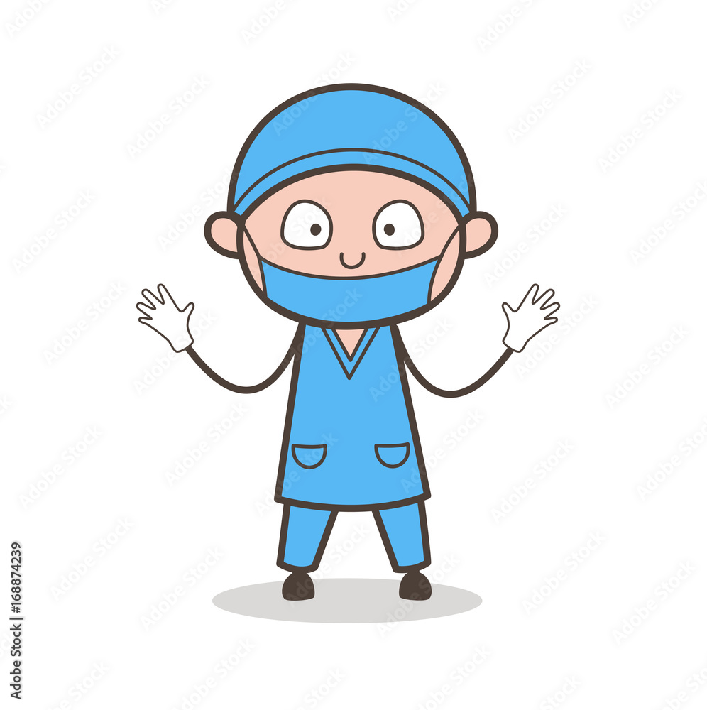 Shocked Surgeon Doctor Expression Vector