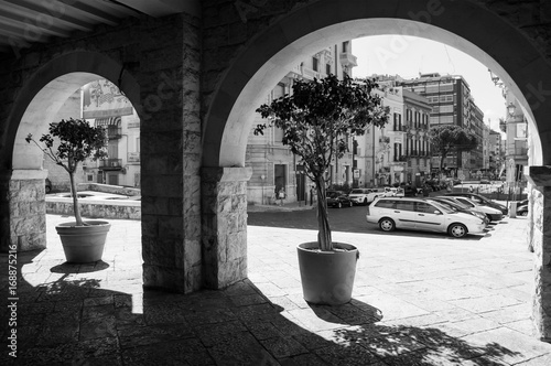 Bari, Italy - The capital of Apulia region, a big city on the Adriatic sea, with historic center named Bari Vecchia and the famous waterfront photo