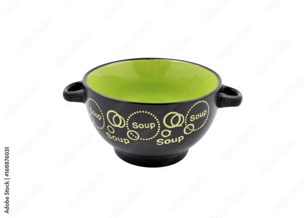 Empty ceramic soup bowl with handle stock photo images. Black green soup bowl with two handles isolated on a white background stock photo Empty ceramic soup bowl with handle stock photo images. Black green soup bowl with two handles isolated on a white background stock photo