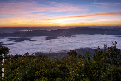 Sunset at kiew lom tai at Chiang mai,Thailand.