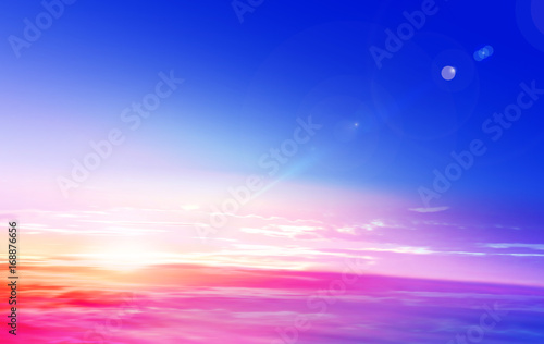 Fototapeta Naklejka Na Ścianę i Meble -  sunrise in a stratosphere