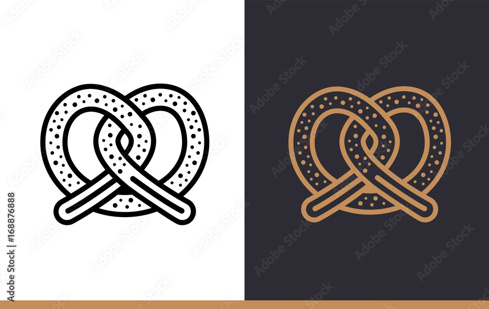 Αυτοκόλλητο Linear icon of bakery, cooking. Pictogram in outline style