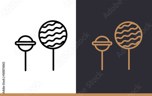 Linear icon of bakery, cooking. Pictogram suitable for websites