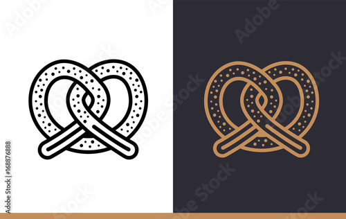 Linear icon of bakery, cooking. Pictogram in outline style Fototapet