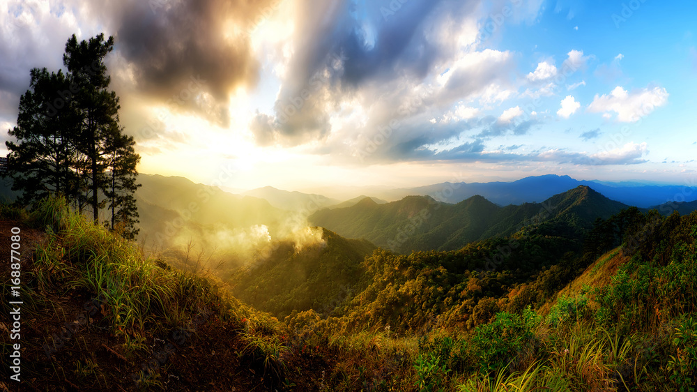 Panorama Doi Pha Ngom at Chiangmai,Thailand. Panorama Doi Pha Ngom at Chiangmai,Thailand.