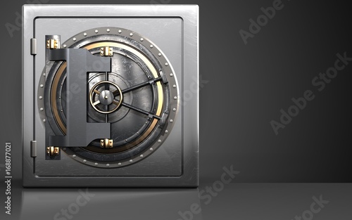 3d metal safe vault door