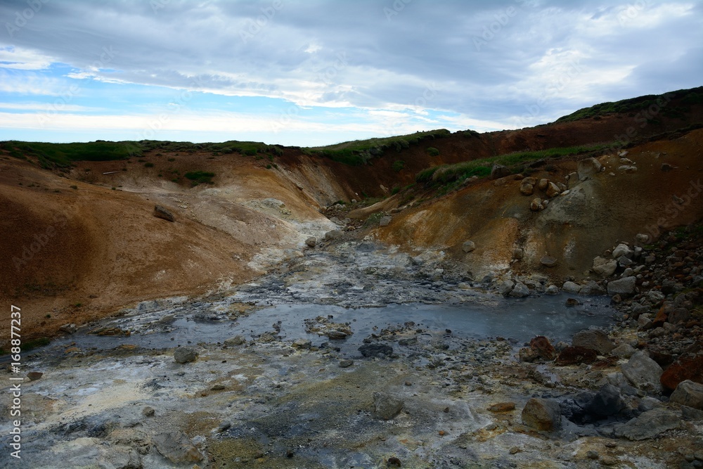Geothermal area, Krysuvik, Iceland Geothermal area, Krysuvik, Iceland