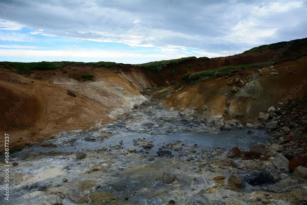 Geothermal area, Krysuvik, Iceland