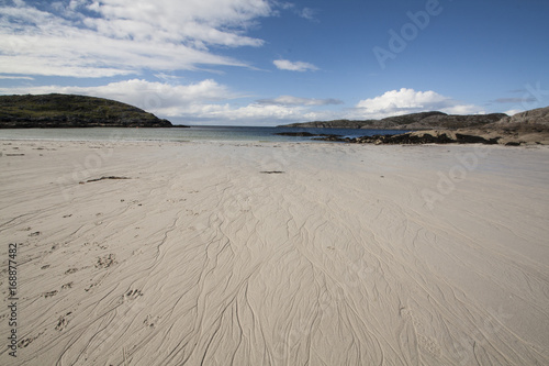 White sand beach Scotland