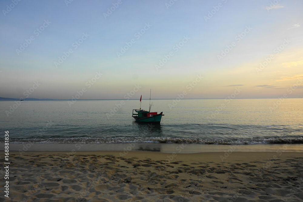 Obraz premium Fischerboot am Strand