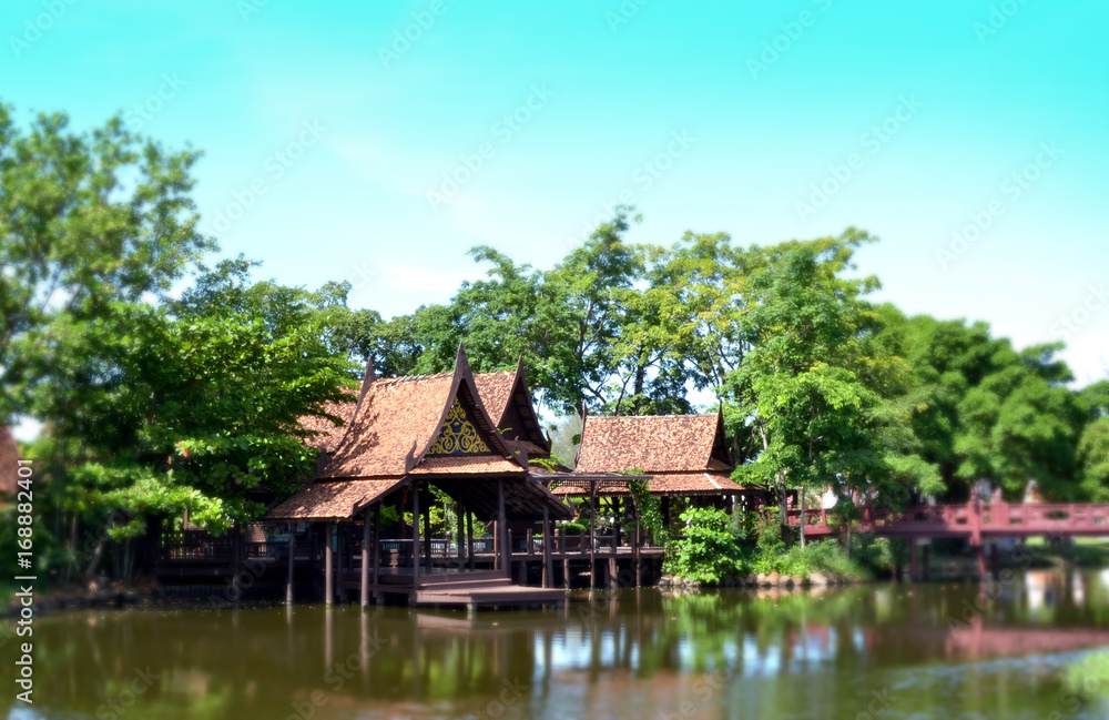 Floating market in Thailand